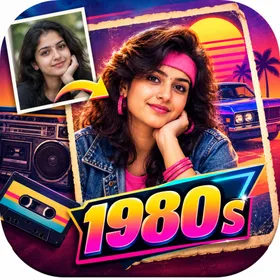 ikon 80s Retro Photo Ai Prompt 1980