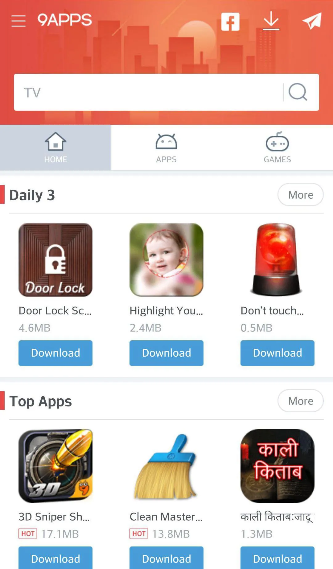 9Apps screenshot 1