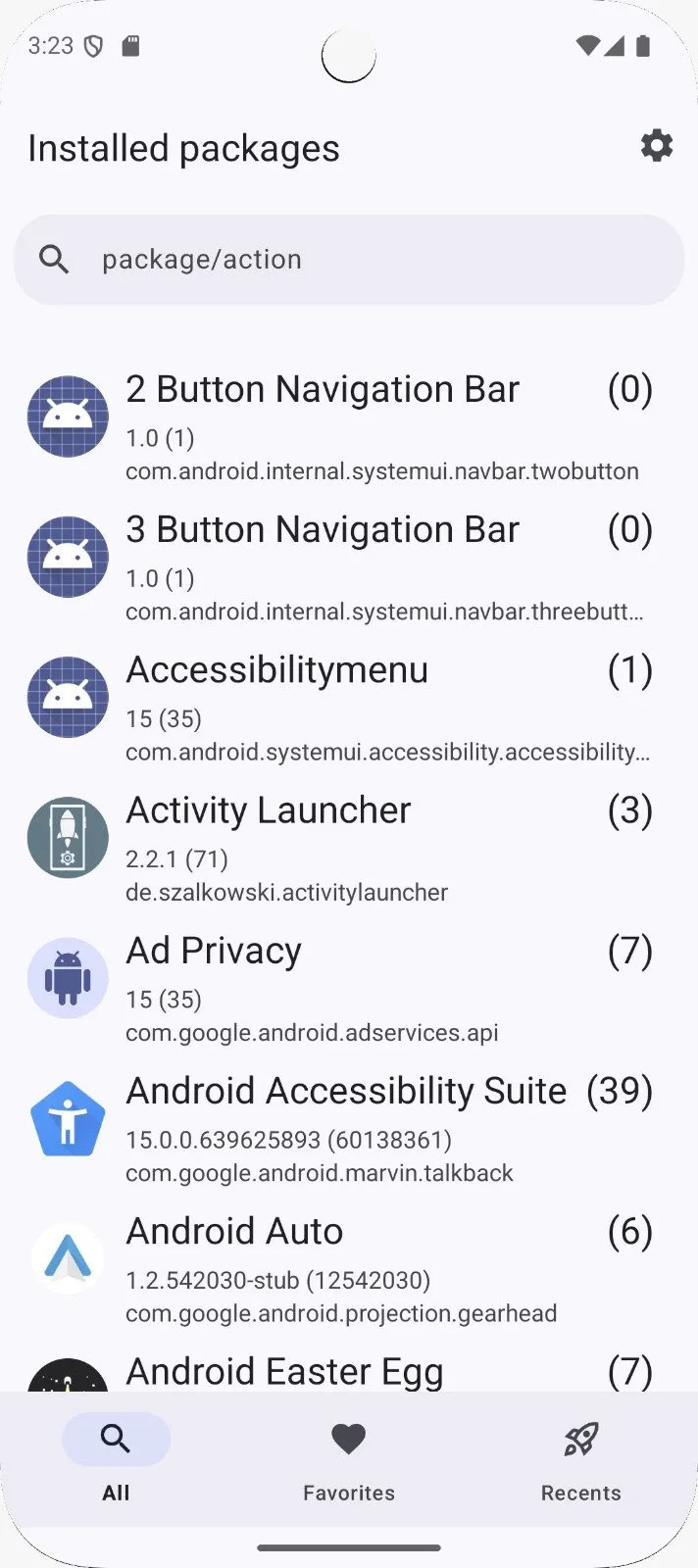 Activity Launcher screenshot 1