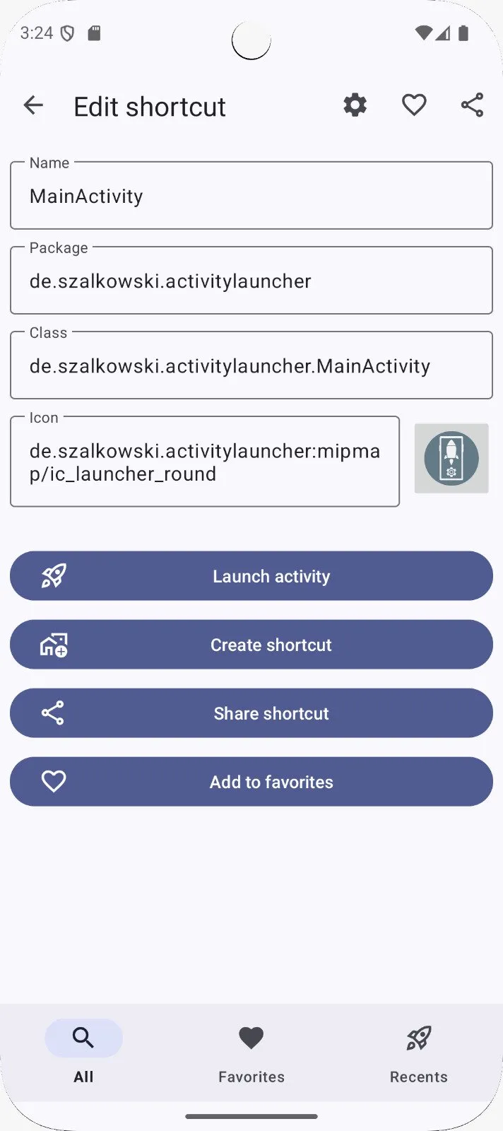 Activity Launcher screenshot 2