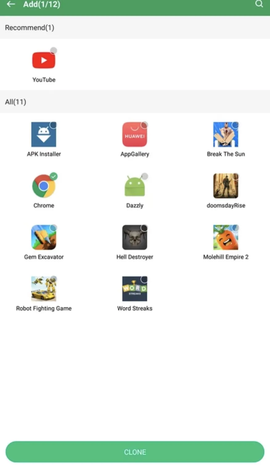Gspace screenshot 1