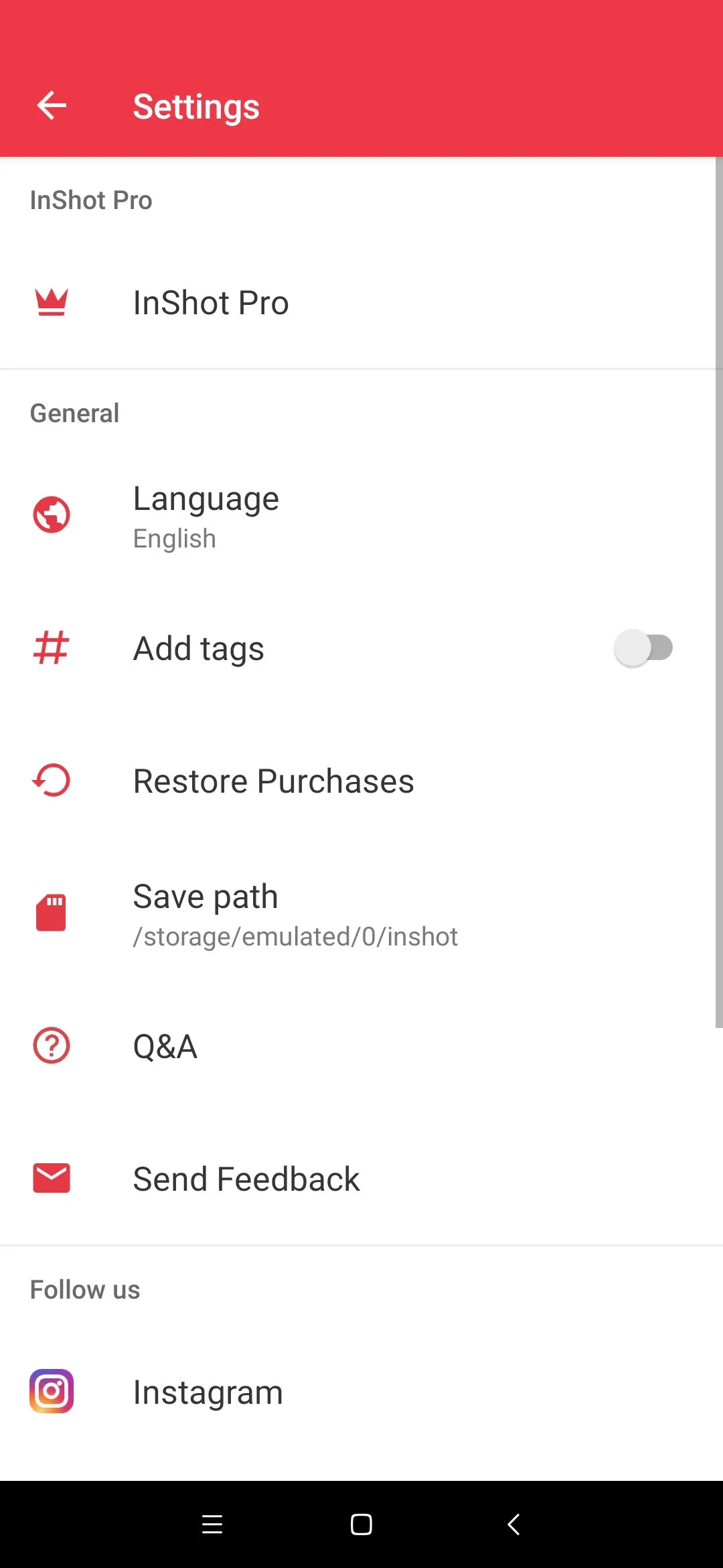 InShot Editor screenshot 2