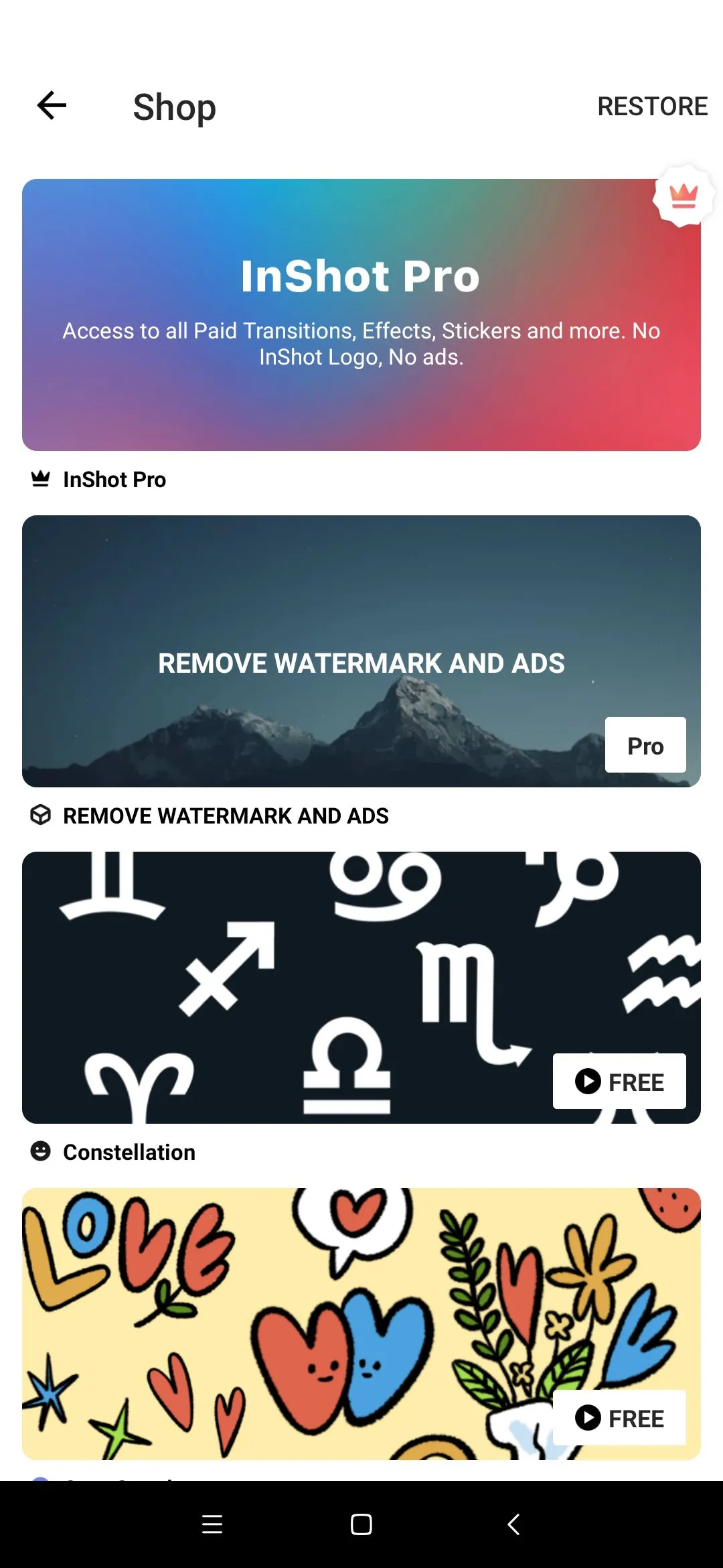 InShot Editor screenshot 5