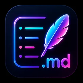 ícone de Markdown MD Editor & Reader