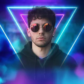 Neon Wings Light Photo Editor icon