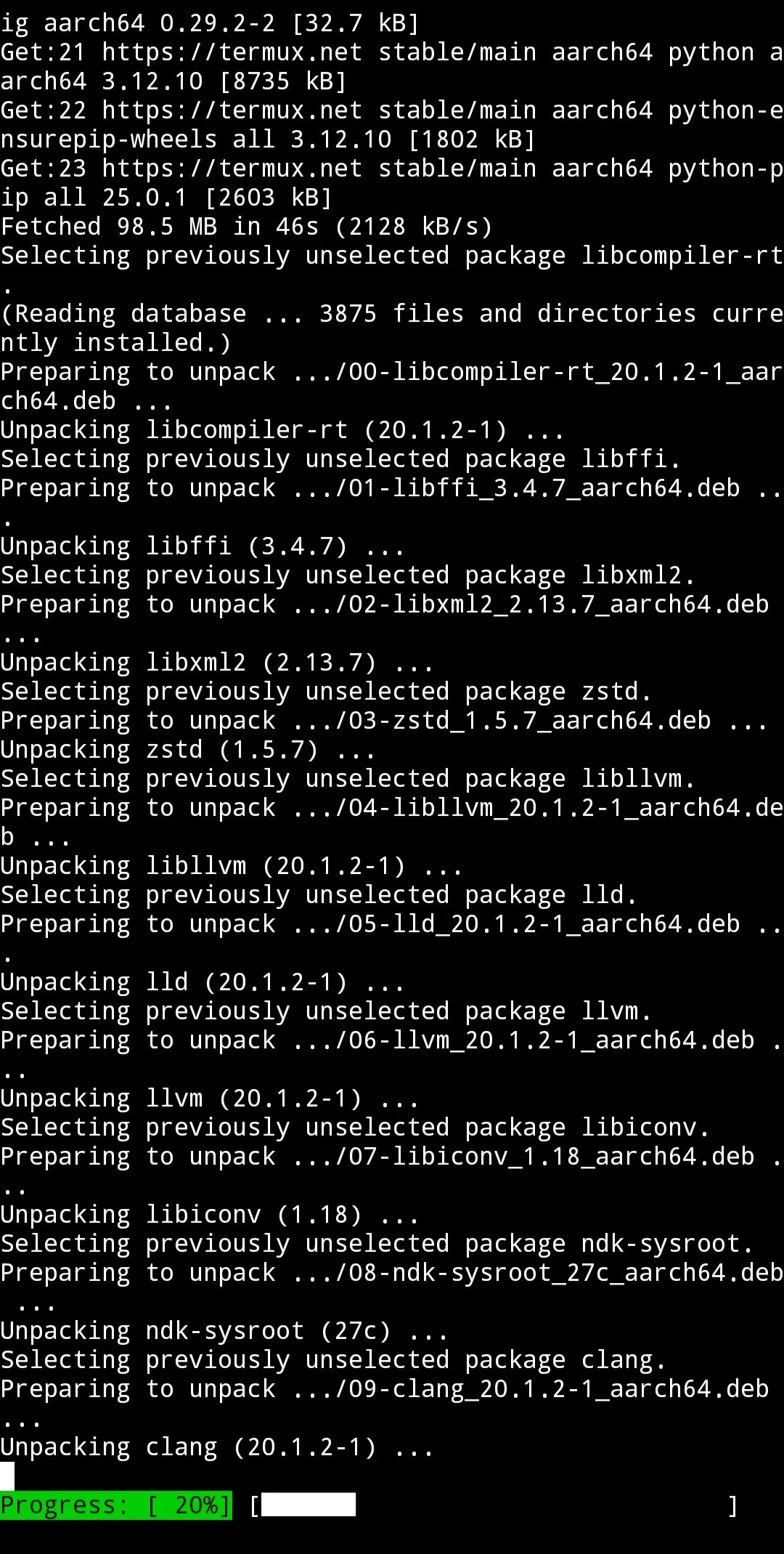 Termux screenshot 4
