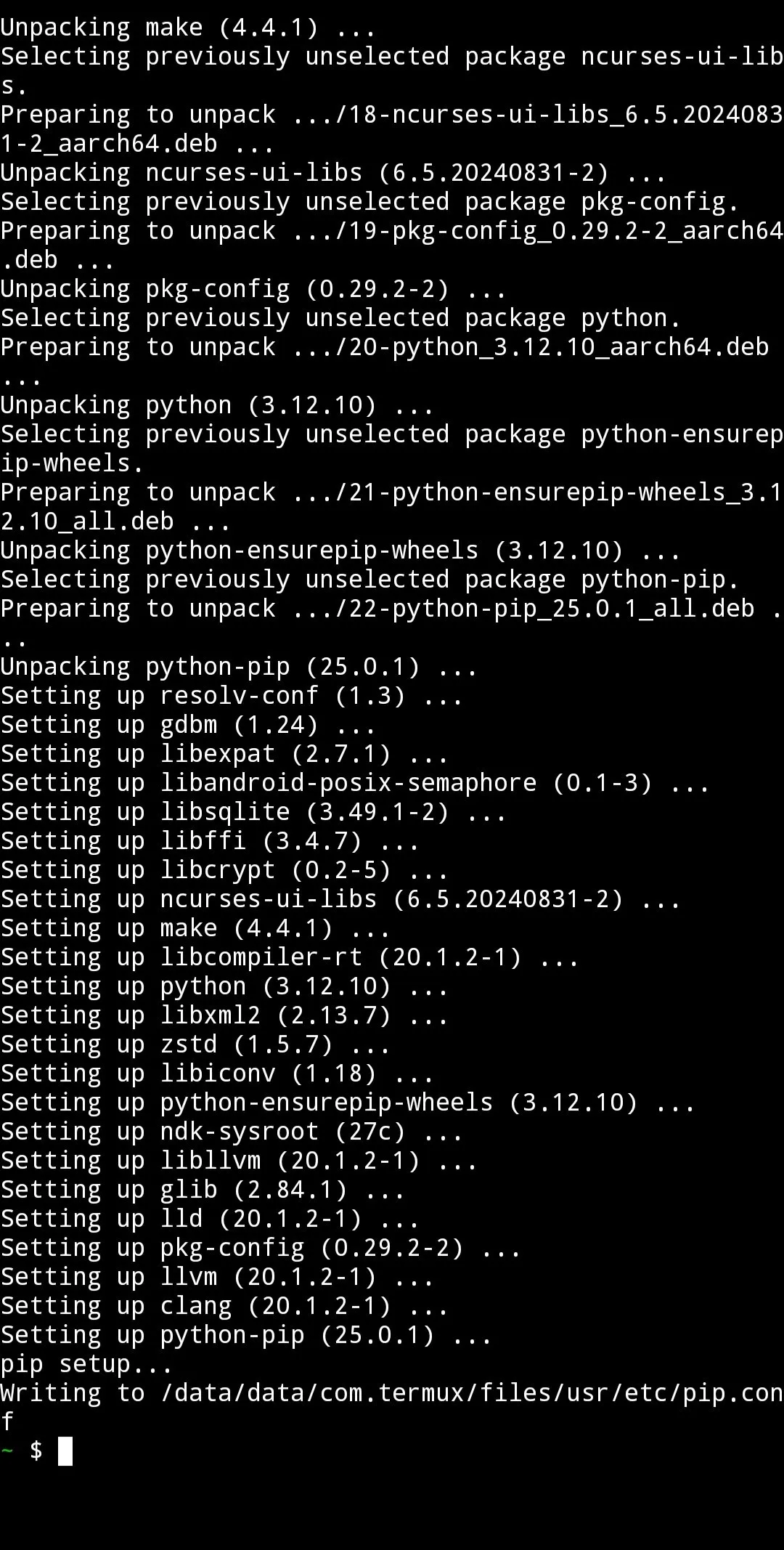 Termux screenshot 5
