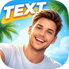 Text Behind Selfie Editor icon