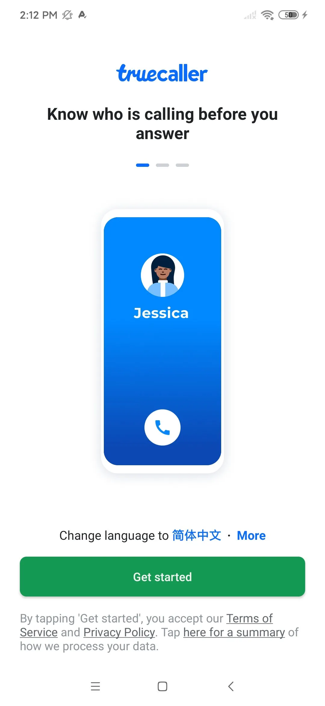 Truecaller screenshot 2