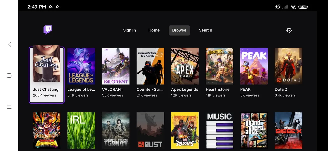 Twitch screenshot 2